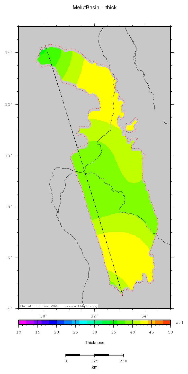 Melut Basin location map