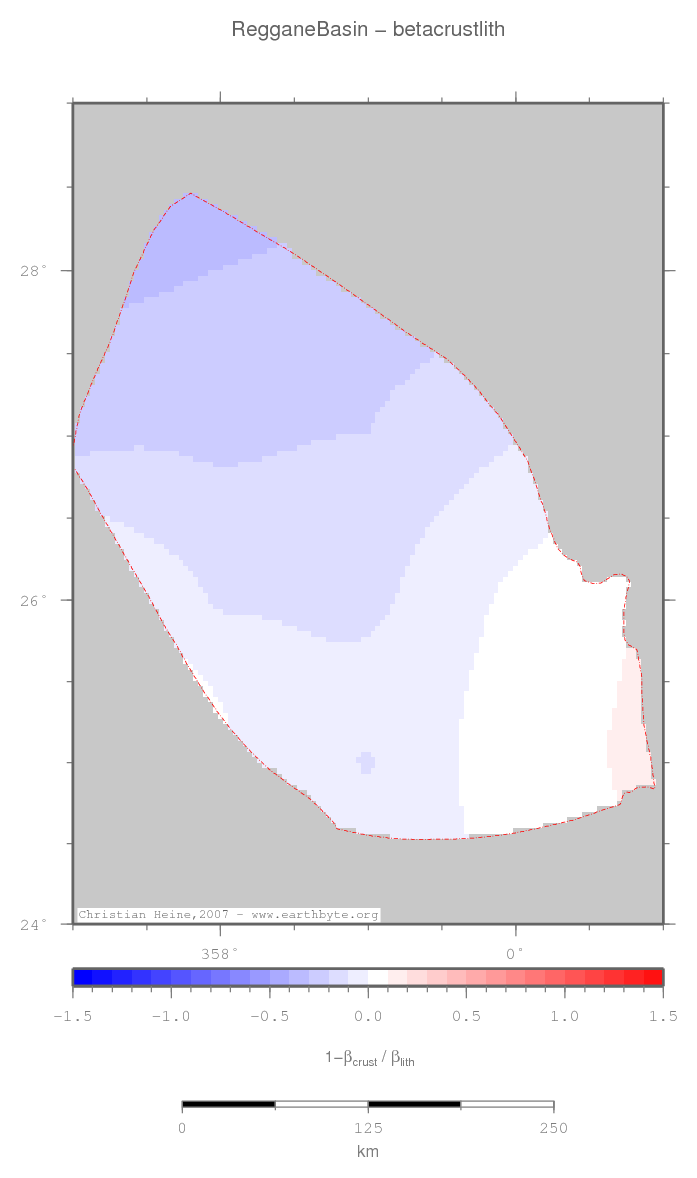 Reggane Basin location map