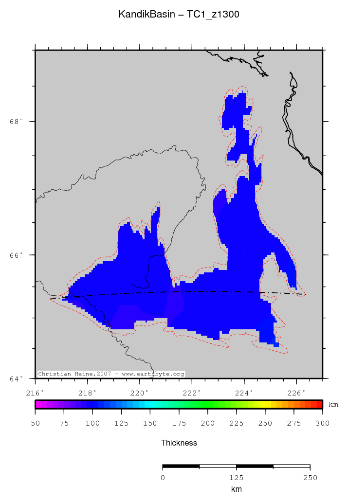 Kandik Basin location map