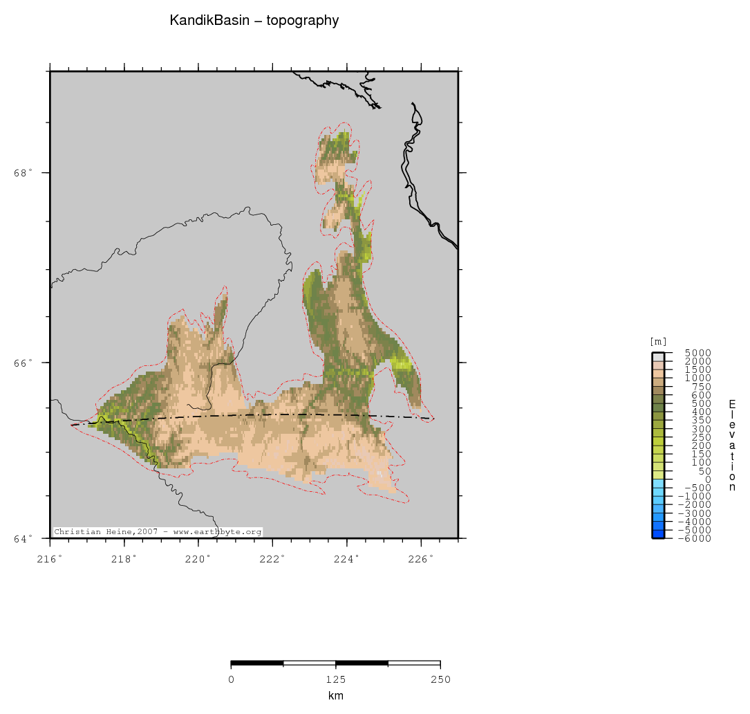 Kandik Basin location map