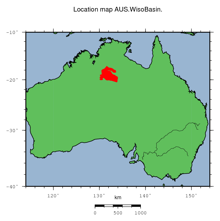 Wiso Basin location map