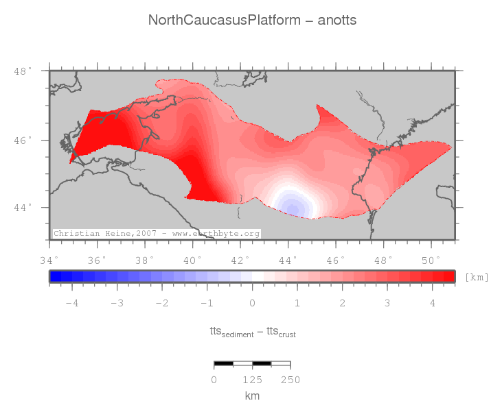 North Caucasus Platform location map