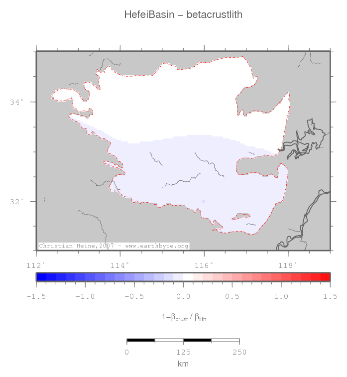 Hefei Basin location map