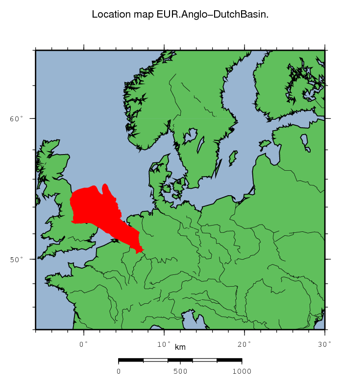 Anglo-Dutch Basin location map