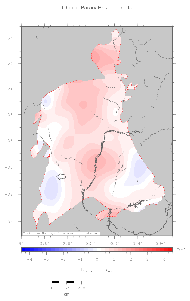 Chaco-Parana Basin location map