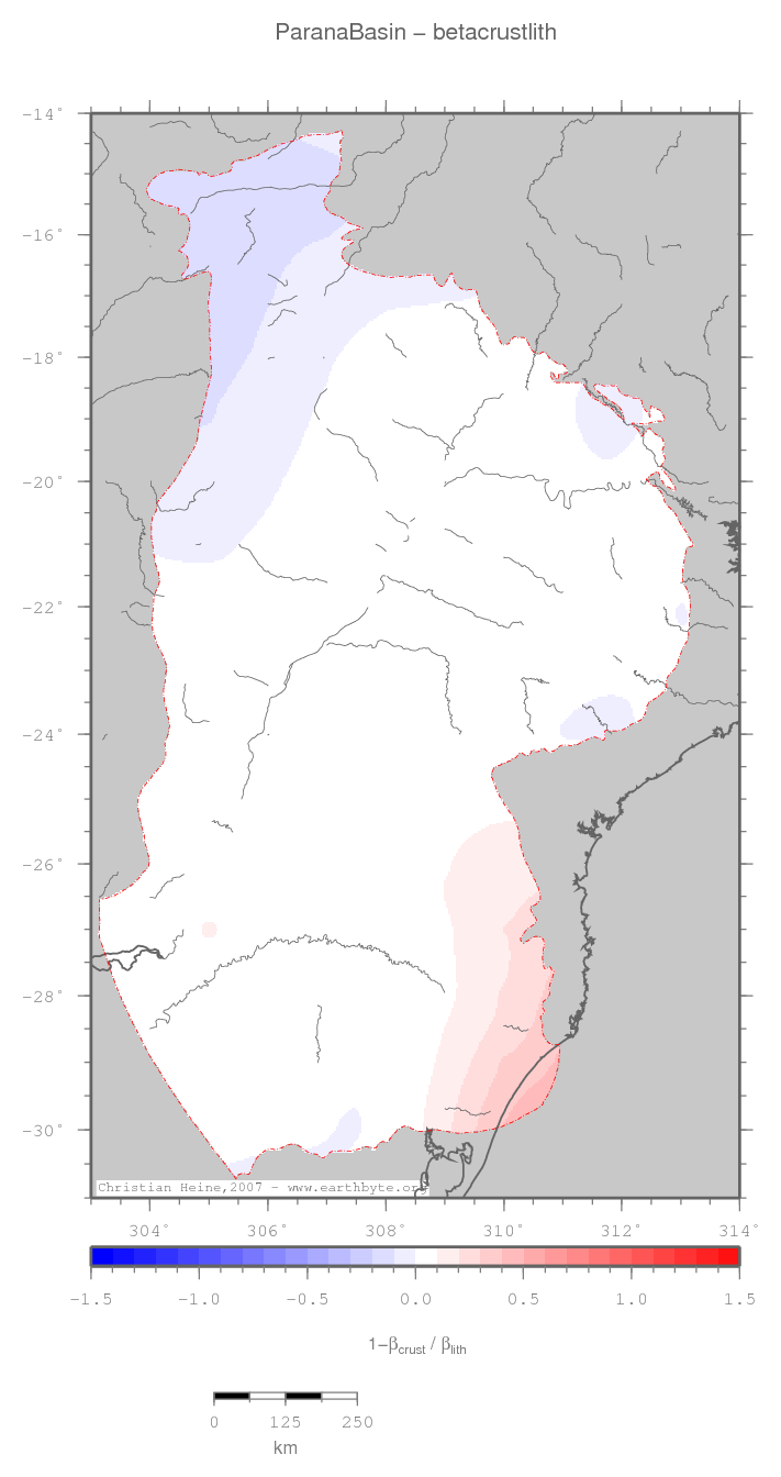 Parana Basin location map