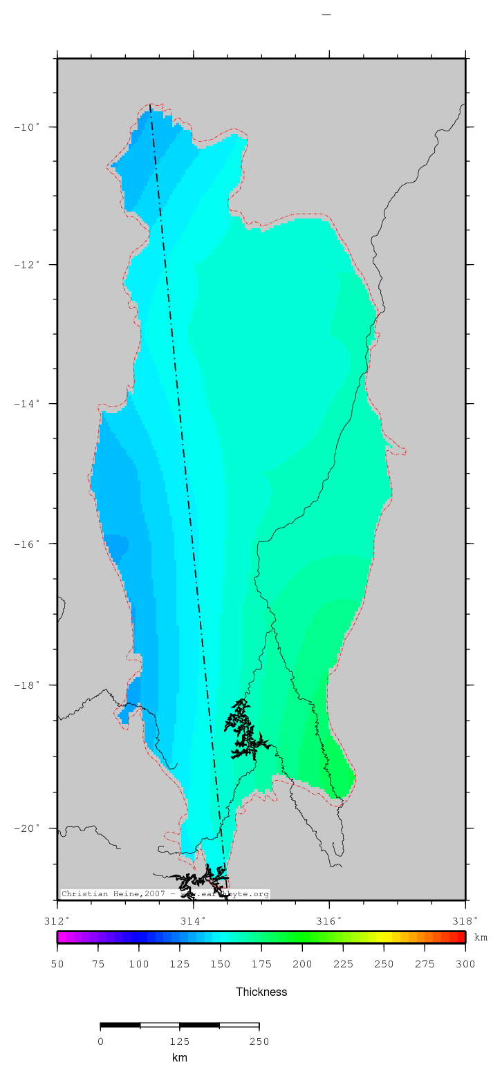 Sao Francisco Basin location map