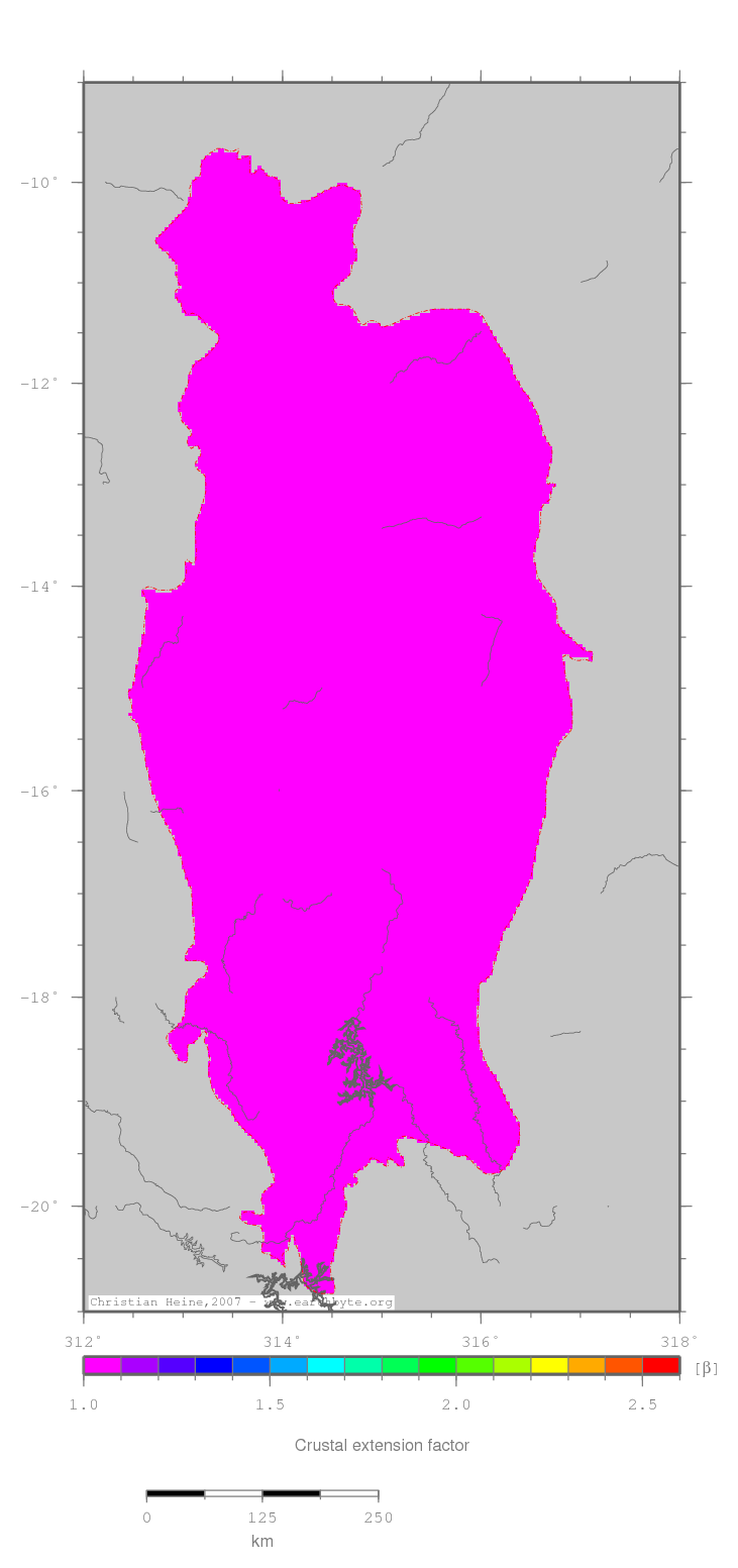 Sao Francisco Basin location map