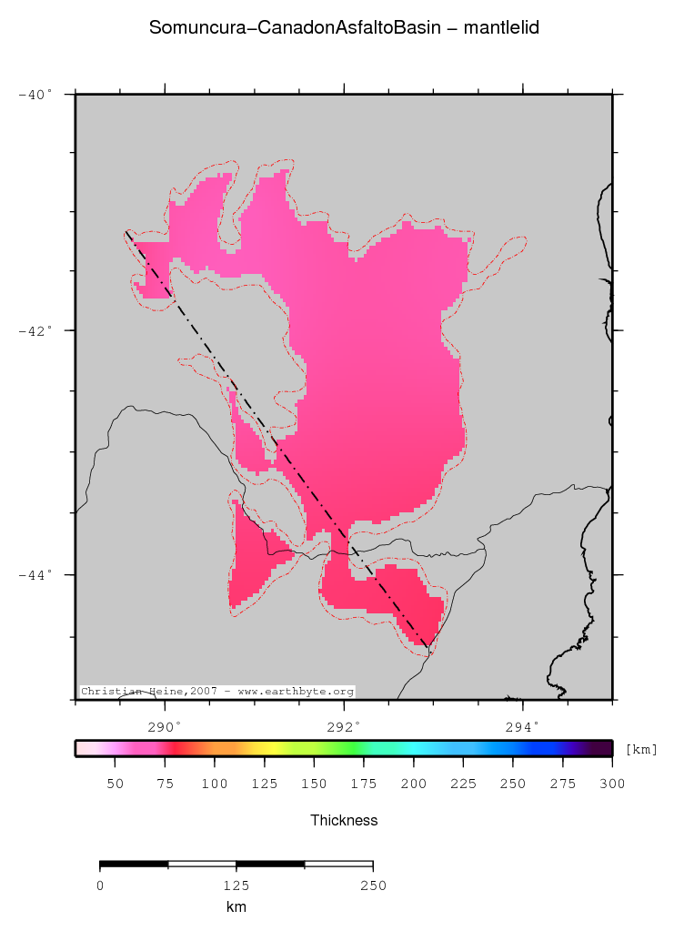 Somuncura - Canadon Asfalto Basin location map