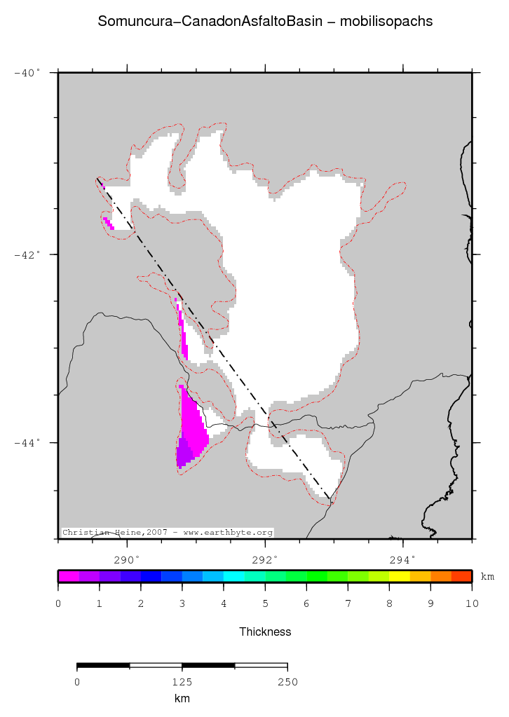 Somuncura - Canadon Asfalto Basin location map