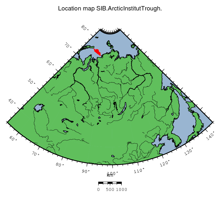 Arctic Institut Trough location map