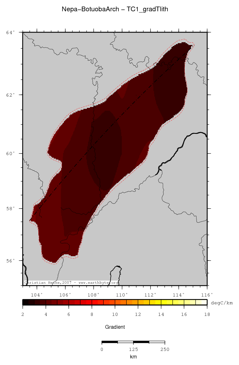 Nepa-Botuoba Arch location map
