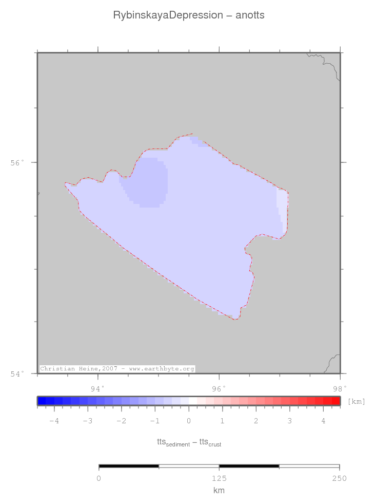 Rybinskaya Depression location map