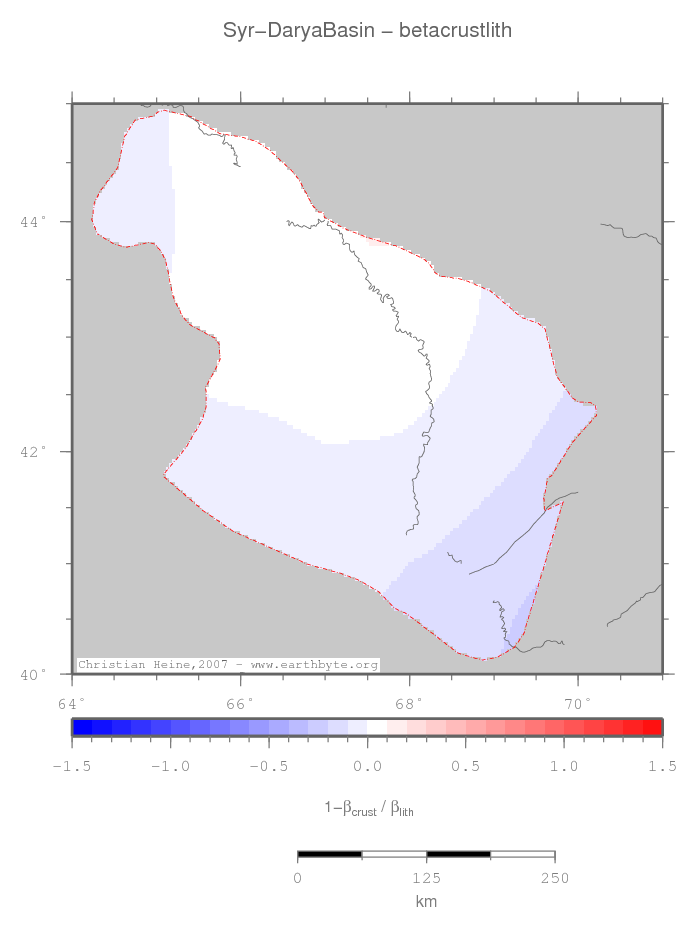 Syr-Darya Basin location map