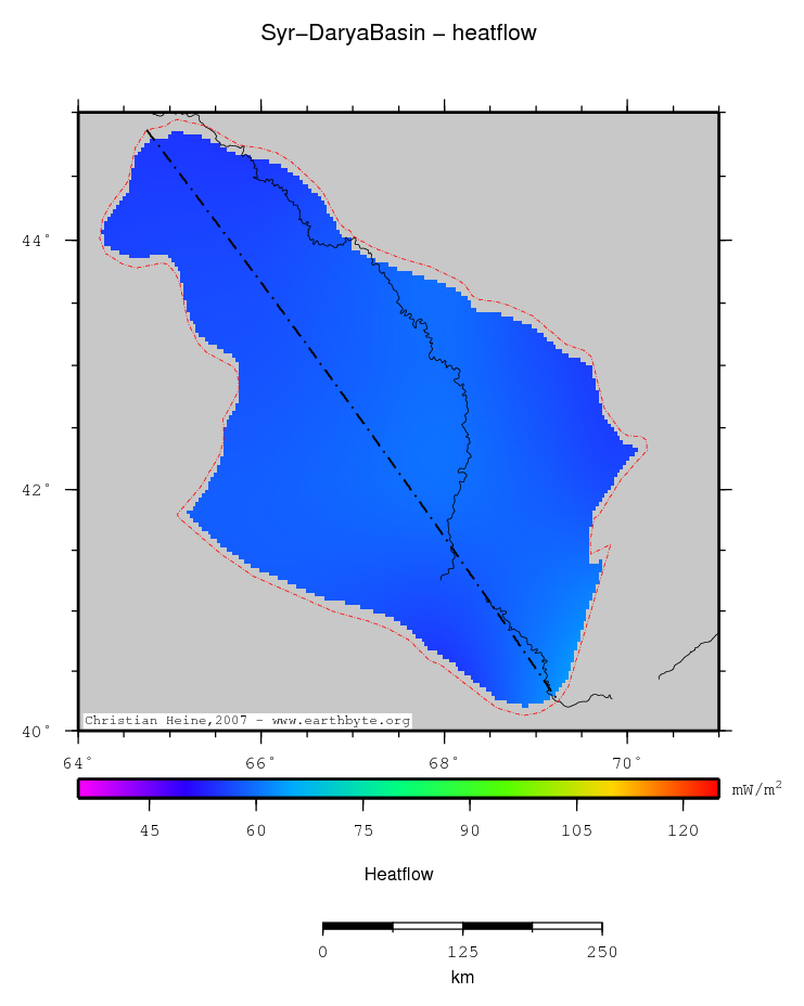 Syr-Darya Basin location map