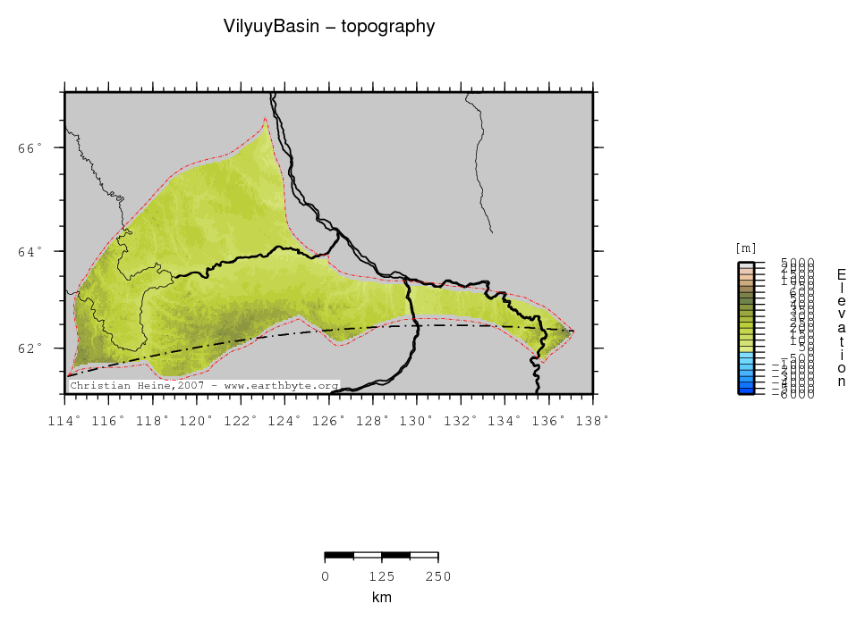 Vilyuy Basin location map